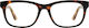 D.Franklin Usher Women's Acetate Blue Light Blocking Glasses Brown Tortoise