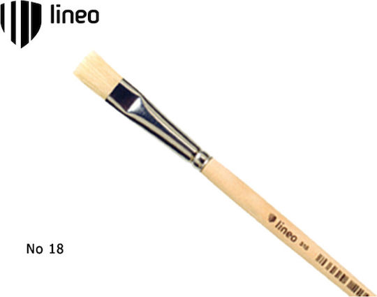 Lineo School Plaque Paint Brush Πινέλο Πλακέ Νο18 No18