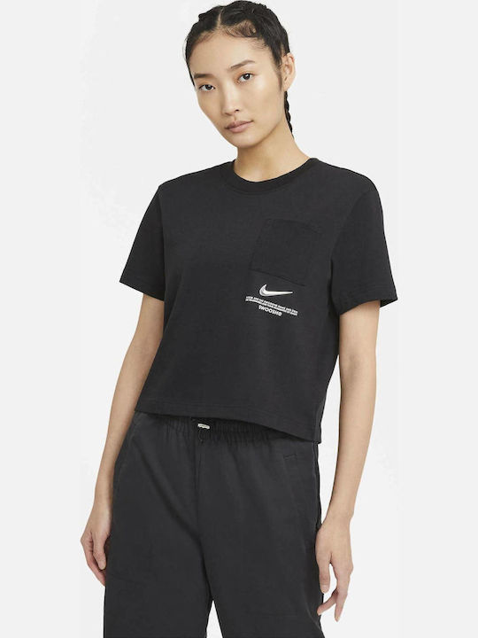 Swoosh Women's T-shirt Black