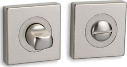 Conset Door Handle WC Silver