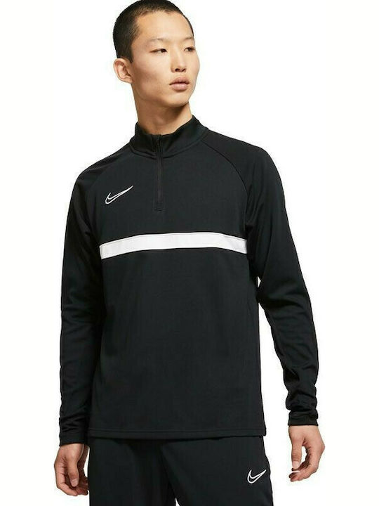 Nike Academy Soccer Drill Ανδρική Μπλούζα Dri-Fit Μακρυμάνικη Μαύρη
