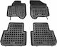 Rezaw Plast Set of Front and Rear Mats 4pcs Tray Type for Citroen C3 Picasso 2009-2016 Black