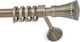 Anartisi Metallic Curtain Pole S15 Single Φ25mm 200cm Antique / Crystal