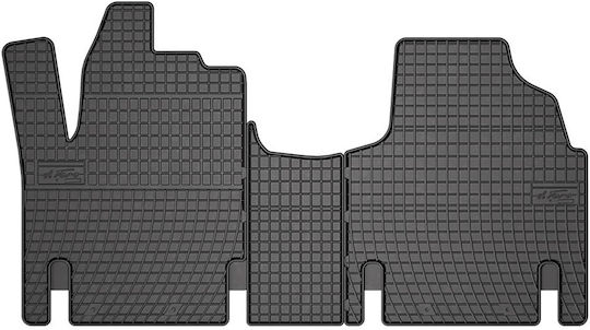Frogum Σετ Μπροστινά και Πίσω Πατάκια 3τμχ για Peugeot Expert Fiat Scudo Citroen Jumpy 1995-2007 Γκρι
