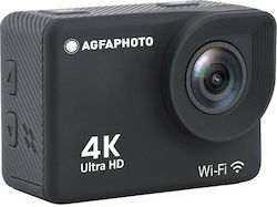 AgfaPhoto AC9000 Action Kamera 4K Ultra HD Unterwasser (mit Gehäuse) mit WiFi Schwarz mit Bildschirm 2"