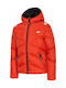 4F Kids Quilted Jacket short Hooded Red