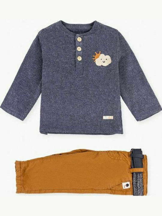 Kinderbekleidungsset mit Winterhose 2 Stück Blau