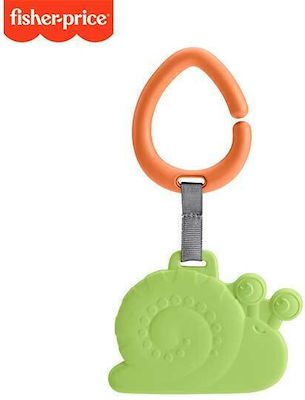 Fisher Price Μαϊμουδάκι Teething Rattle made of Plastic for 0 m+ Snail 1pcs