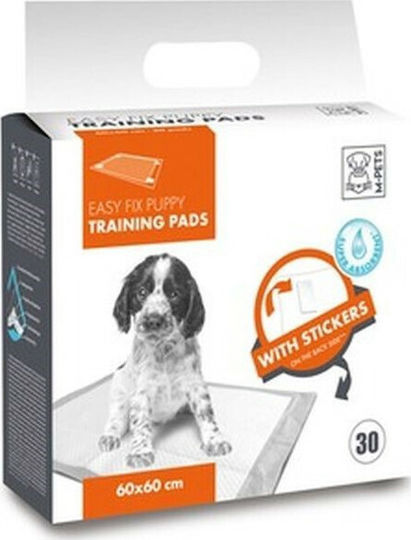 M-Pets Easy Fix Επιδαπέδια Πάνα Σκύλου με Αυτοκόλλητο 60x60cm 30τμχ
