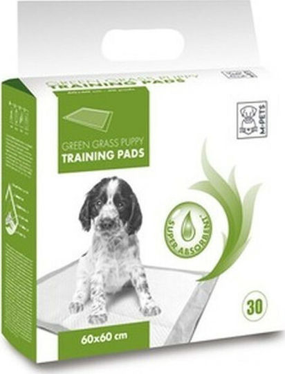 M-Pets Green Grass Puppy Dog Floor Diapers 60x60cm - 60cm 30pcs