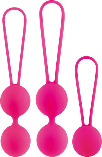 Amoressa Osian Set Premium Silicone Κολπικές Μπάλες Ροζ