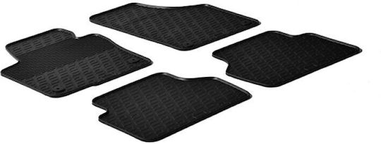 Gledring Σετ Μπροστινά και Πίσω Πατάκια 4τμχ για Volkswagen Tiguan 2007-2016 Μαύρα