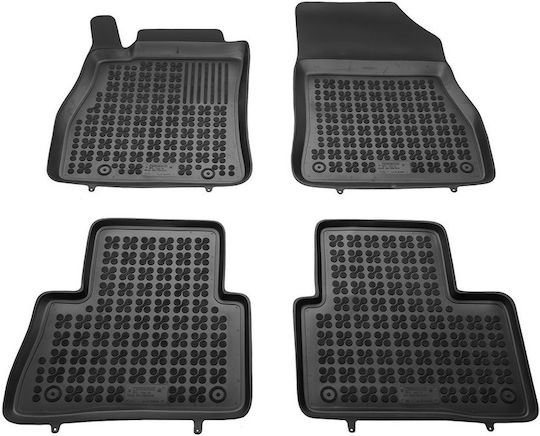 Rezaw Plast Set of Front and Rear Mats 4pcs Tray Type for Nissan Juke 2010-2019 Black