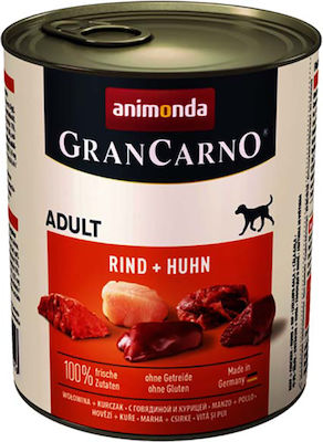 Animonda Original Canned Gluten Free Wet Dog Food with Beef and Chicken 1 x 800gr