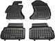Rezaw Plast Satz Vorder- und Hintermatten Wannenartig 4Stück aus Gummi für Subaru XV 2017+ Schwarz