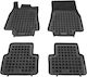 Rezaw Plast Set of Front and Rear Mats 4pcs Tray Type for Mercedes-Benz A Class 2004-2012 Black