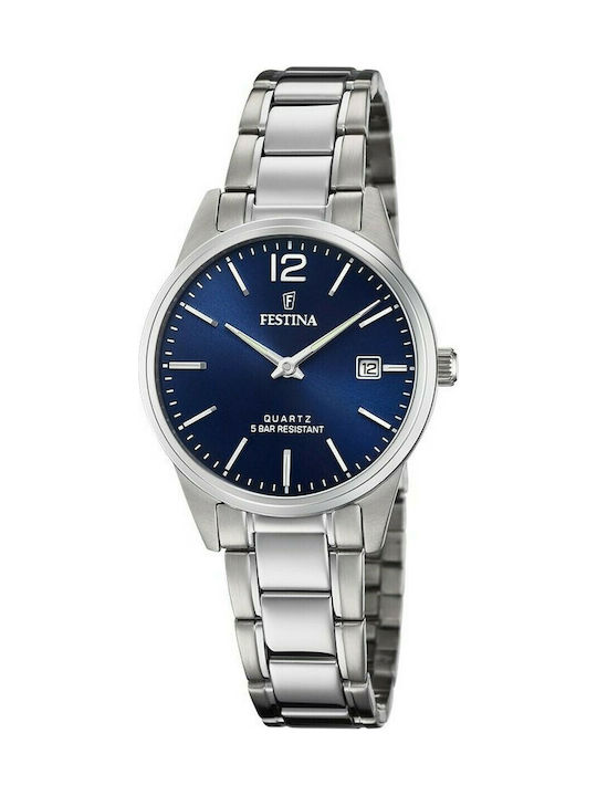 Festina Ceas de Damă cu Argintiu Brățară Metalică