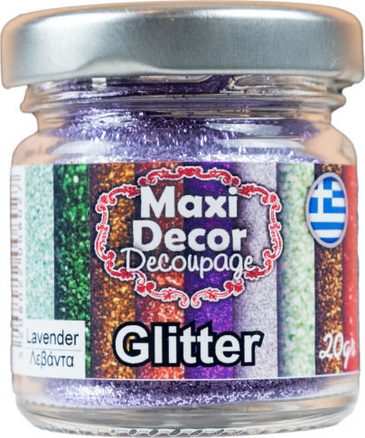 Maxi Decor Χρυσόσκονη Glitter Μωβ 20gr
