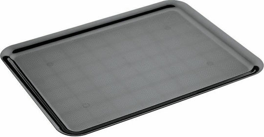 Goldplast Kunststoff Rechteckig Serviertablett in Schwarz Farbe 48x36cm 8001-19 1Stück