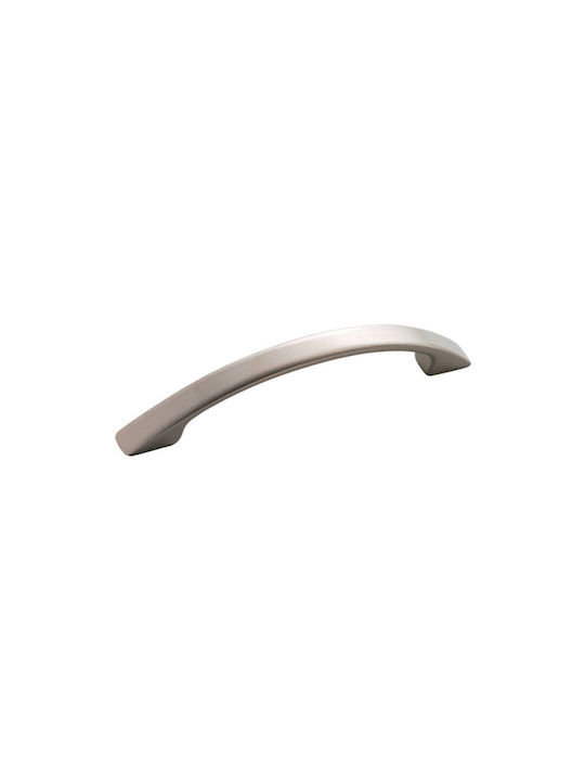 Viobrass 136 Λαβή Επίπλου από Μέταλλο Νίκελ Ματ 120mm (Απόσταση Κέντρων 96mm) 136/96