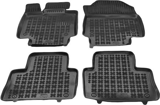 Rezaw Plast Set of Front and Rear Mats 4pcs Tray Type for Toyota RAV 4 (V) / Hybrid Black