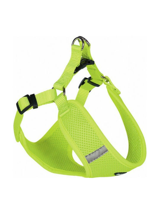 Nobby Σαμαράκι Σκύλου Γιλέκο Mesh Reflect Lime Πράσινο X-Small 10mm x 33-41cm