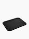 Colorato Plastic Dreptunghiular Tavă de Servire Antiderapant în Culoare Negru 45x35cm CLPT-45B 1buc