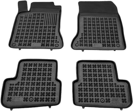 Rezaw Plast Set of Front and Rear Mats 4pcs Tray Type for Mercedes-Benz CLA Class 2013-2019 Black