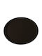 GTSA Στρογγυλός Δίσκος Σερβιρίσματος Αντιολισθητικός από Πλαστικό σε Μαύρο Χρώμα 46x46cm