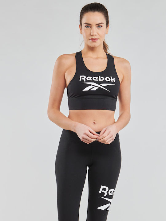 Reebok Identity Γυναικείο Αθλητικό Μπουστάκι Μαύρο