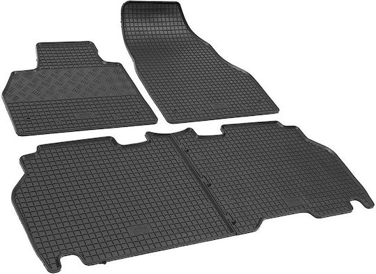 Rigum Set of Front and Rear Mats 4pcs for Mercedes-Benz Citan Renault Kangoo 2008-2021 Black