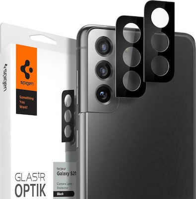 Spigen Optik Lens Protector Protecție Cameră Sticlă călită Black pentru Galaxy S21 5G AGL02735