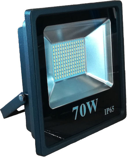 Evivak Στεγανός Προβολέας LED 70W Ψυχρό Λευκό 6400K IP65