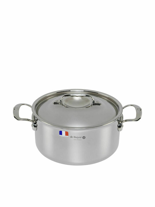De Buyer Affinity Deep Stainless Steel Pot 5.4lt / 24cm
