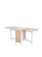 Schreibtisch Holz Beige mit Metallbeinen 169x62x75cm