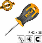 Ingco Magnetic Dwarf Screwdriver Cross Size PH2x38mm