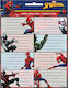 Gim Notebook Labels Spiderman 16pcs