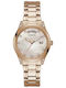 Guess Aura Damen Uhr mit Rose Gold Metallarmband