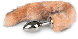 Easytoys Fox Tail Anal Plug Nr.3 Silver / Brown 7.7cm