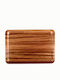 Rectangle Tray Non-Slip of Plastic In Brown Colour 34x24cm 1pcs