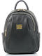 Leather Women's Bag Backpack Black