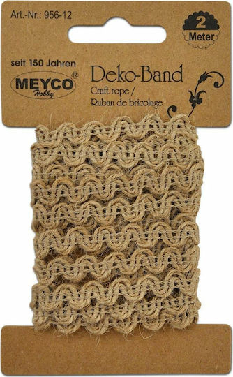 Meyco Ribbon Lace In Beige Colour Δαντέλες Κραφτ 7mmx2m 7mm 2m 1pcs