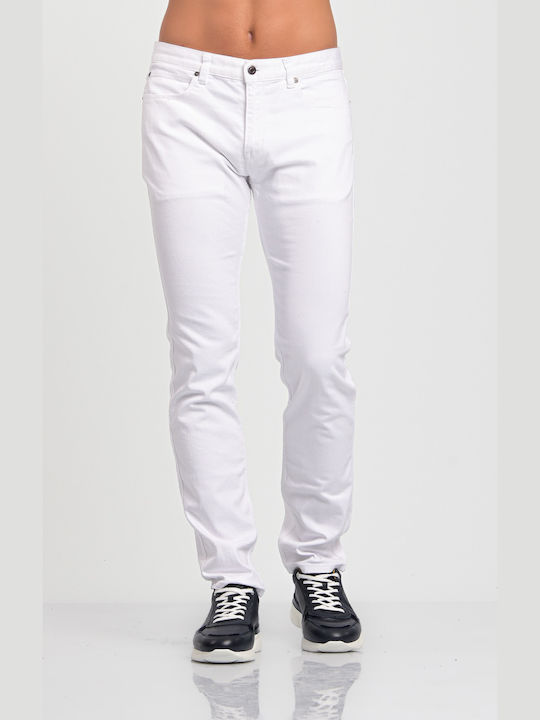 Herren Jeanshose mit Slim Passform Weiß