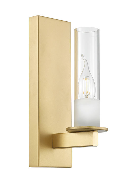 Luma Modern Leuchte Wand mit Fassung E14 Gold 30x15cm