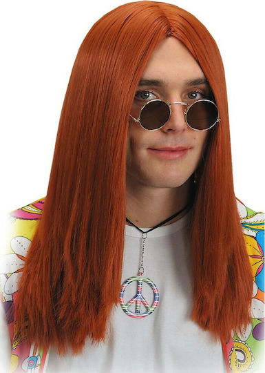 Carnival Wig Hippie Straight Red