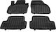 Rezaw Plast Set of Front and Rear Mats 4pcs Tray Type for Audi A1 2018+ Black