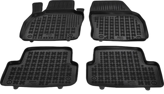 Rezaw Plast Set of Front and Rear Mats 4pcs Tray Type for Audi A1 2018+ Black