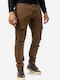Trousers Cargo Elastic Brown