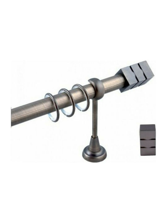 Frans Extendable Metallic Curtain Pole A2 Singl...