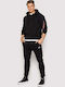 Red Stripe Sweatshirt mit Kapuze Schwarz